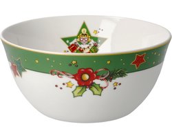Goebel - Mary Engelbreit | Kom Love Me | Schaal - porselein - 15cm - Kerst - 2 stuks