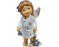 Goebel - Nina & Marco | Decoratief beeld Engel Winterse magie | Porselein - 10cm