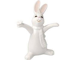 Goebel - Pasen | Decoratief beeld / figuur Haas Snow White - Oh Happy Day | Porselein - 14cm