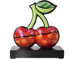 Goebel - Romero Britto | Decoratief beeld Cherries | Porselein - Pop Art - 18cm