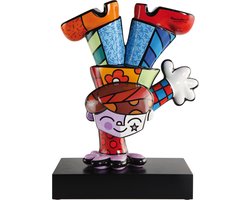 Goebel - Romero Britto | Decoratief beeld / figuur Dancing Boy 47 | Porselein - Pop Art - 47cm - Limited Edition