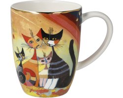 Goebel - Rosina Wachtmeister | Koffie / Thee Mok Gatti in autunno | Beker - porselein - 400ml - 2 stuks