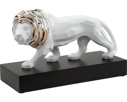 Goebel - Studio 8 | Decoratief beeld / figuur Leeuw | Porselein - 43cm - Limited Edition - met echt goud