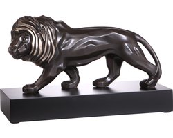 Goebel - Studio 8 | Decoratief beeld / figuur Leeuw | Porselein - 43cm - Limited Edition - met platina
