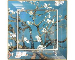 Goebel - Vincent van Gogh | Schaal Amandelboom blauw | Porselein - 30cm - met echt goud