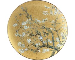 Goebel - Vincent van Gogh | Schaal Amandelboom goud | Porselein - 50cm - met echt goud - Limited Edition