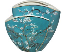 Goebel - Vincent van Gogh | Vaas Amandelboom Blauw 33 | Porselein - 33cm - met echt goud
