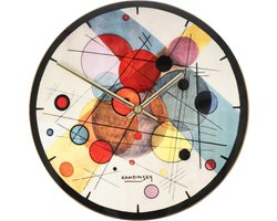 Goebel - Wassily Kandinsky | Wandklok Cirkels in cirkels | Porselein - 31cm