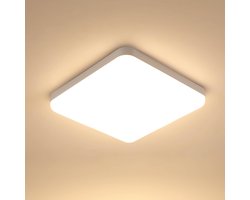 Goeco plafondlamp - 25cm - Klein - 32W - LED - 3000K - warm licht - IP54 - 3600LM - voor badkamer keuken gang balkon