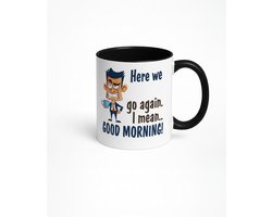 Goedemorgen Koffiemok - Grappige Mok voor Koffieliefhebbers en Slaapkoppen