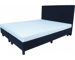 Goedkoop 2persoons Boxspring – Goedkoop Boxspring inclusief matras zwart 180x200