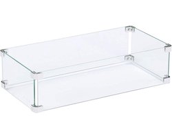 GoFire Glasombouw rechthoek 80 x 30 cm | Voor inbouwbrander