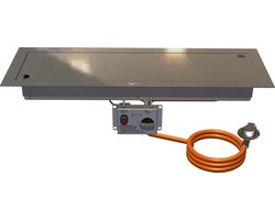 Gofire inbouwbrander rechthoek 75 x 25 cm | Flexibel