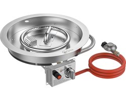 GoFire inbouwbrander rond 39 cm | Flexibel bedieningspaneel