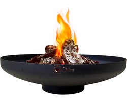 GoFire Oda Vuurschaal 80 cm - Zwart - Hittebestendige coating - staaldikte 3mm