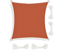 GoGarden - Schaduwdoek - UV Bescherming - Vierkant - 4x4 m - Rood