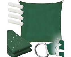 GoGarden - Waterdichte Schaduwdoek - UV-bescherming - Groen - 4x4m