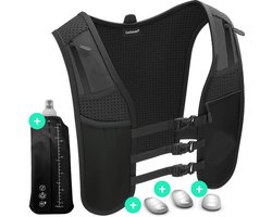 GoGoods® Hardloopvest - Running Vest - Met Verlichting - Telefoonhouder - Incl. 3 LED-lampjes en 500ml Drinkfles
