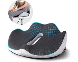 GoGoods® Zitkussen Orthopedisch - Stuitkussen Ergonomisch - Auto - Bed - Bureaustoel - Wigkussen