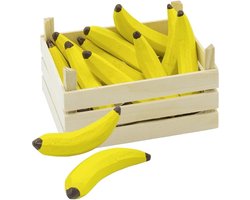 Goki Houten Bananen in Kist, 10dlg.