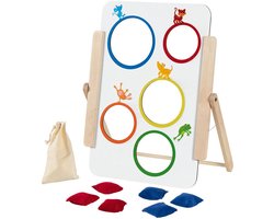 Goki Houten Werpspel Zakjes Gooien, 8dlg.