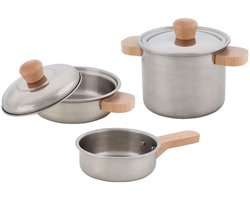 Goki Pannen Kookset Metaal, 5dlg.