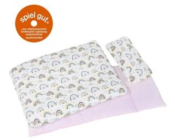 Goki Poppen Beddengoedset Regenboog, 3dlg.
