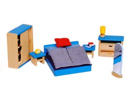 Goki Poppenhuis Meubeltjes Slaapkamer
