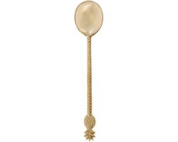 Gold Ananas Salade Lepel - Gouden Lepel - Luxe Messing Bestek - Impress Gasten - 26cm x 6cm x 1cm