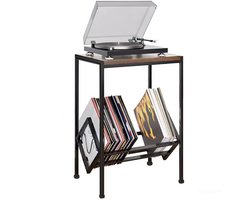 Goldcave Vinyl Opbergsysteem - LP Houder - Metaal Standaard Zwart - Platenhouder - Platenrek - Platenkast - LP Rek - Platenspeler meubel