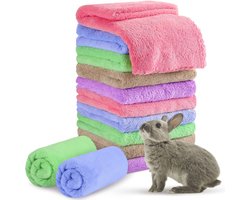 Golden crown - Cavia Dekens - Zachte Fleece Accessoires - 10 Stuks - Gemengde Kleuren - Ideaal voor Huisdieren - Slaap Beddengoed