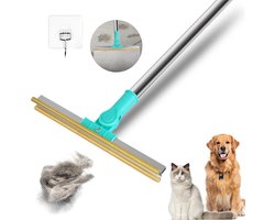 Golden crown - Huisdierenhaarverwijderaar - Pluisborstel - Verstelbare tapijthark - Blauw - Ontharing hond kat - Effectieve pluisschraper voor meubels