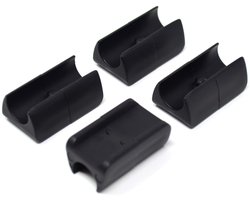 Golden crown - Meubelglijders - Set van 4 stuks - Perfect voor cantilever meubels - Zwart - Glijders voor rond buisframe - Diameter 10-11 mm - Ideaal