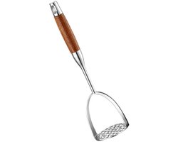 Golden crown - Robuuste aardappelstamper - Professioneel keukengereedschap - Bruin - Voor aardappelen en avocado's - Ideaal voor pureren - Ergonomisch o...