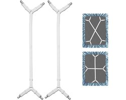 Golden crown - Spanbanden voor beddenlaken - Bed Scrunchie - Verstelbare Spanlaken Spanner - 2 stuks - Voor matrassen en sofa's - Kreukvrije beddenlak