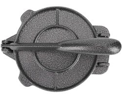 Golden crown - Tortillapersmaker - Aluminium Deegpers - Voor Tortilla's en Meer - Grijs - Multifunctioneel Keukengereedschap - Geschikt voor Thuisgebr