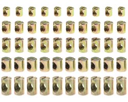 Golden crown - Vatbouten - Bevestigingsmiddelen - Koolstofstaal - Meubels - Accessoires - Geschikt voor kinderbed bureau tafel