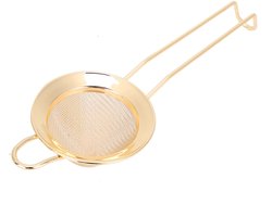 Golden crown - Zeef Fijne - Keukengereedschap - Goud - Roestvrij staal - Thee en Meel - Perfect voor bakken en koken - Modern design