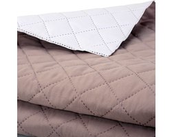 Golden Dreams Sprei - Roze - Wit - Dubbelzijdig - Gewatteerd - 200 x 220 Cm