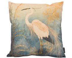 Golden Heron / Vogel Kussenhoes | 45 x 45 cm | Katoen/Linnen