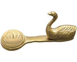 Golden swan eetstokjes - roestvrijstalen bestekset voor eetkamer, familie eettafel, keuken decoratie (zwaan mat goud)
