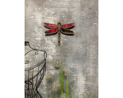 GoldenHome Artis - Muurspiegel - Libelle Vorm - Gouden Kleur - Art Nouveau Stijl