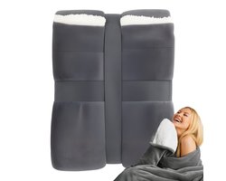 Golermo Luxe Dubbelzijdige Fleece Deken 150×200 cm – Extra Zacht, Warm & Licht – Donkergrijs – Dubbelzijdig – Plaid voor Bank, Bed & Woonkamer