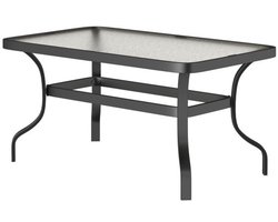 Golfontwerp - DesignMeubel - Afgeronde hoeken - Zwarte tuintafel