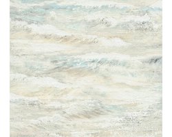 GOLFPATROON BEHANG | Modern - wit blauw grijs - A.S. Création Attractive 2