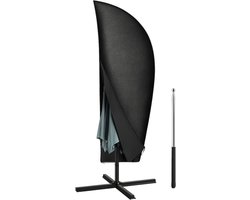 Goliving Parasolhoes voor Zweefparasol - 420D Oxford - Tot 400cm - Waterdicht - Met Telescopische Stok en Rits - Zwart