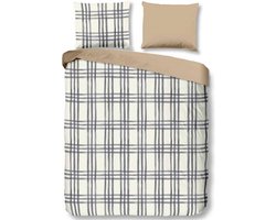 Good Morning CICO Dekbedovertrek - Flanel - Tweepersoons - 200x200/220 cm - Grijs