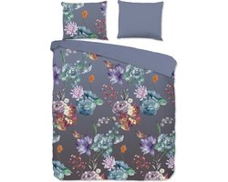 Good Morning dekbedovertrek bloemen - 2 persoons 200x200/220 cm - Multi - 100% Katoen renforce