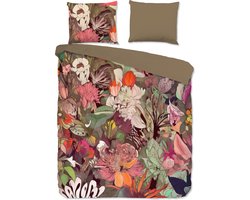 Good Morning dekbedovertrek bloemen - 2 persoons 200x200/220 cm - Multi - 100% Katoen renforce