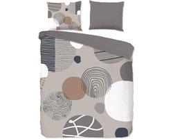 Good Morning Dekbedovertrek Katoen Renforcé Hendrik - grey 200x200/220cm - ShopVlot